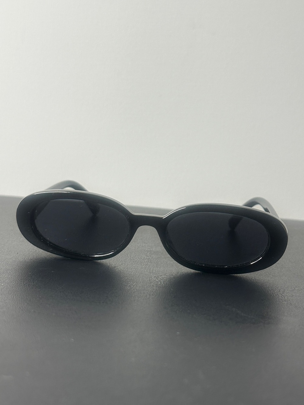 Le Specs Outta Love Sunglasses in Black with gold logo